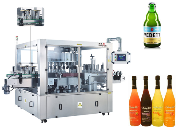 Three Faces Location aAutomatic Sticker Labelling Machine Rotary System Machinery