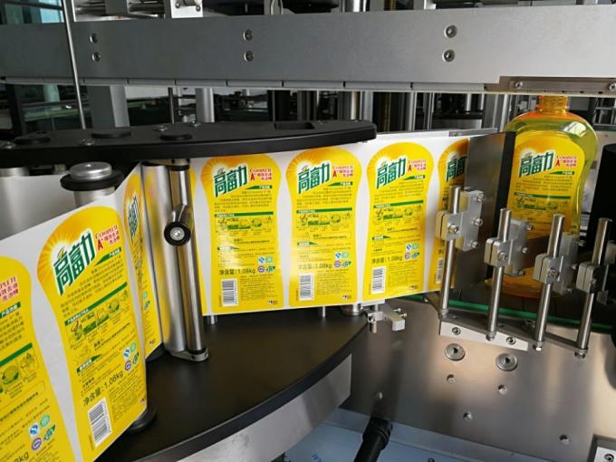 Ensidig firkantet flaskeetikettapplikator med Wrap Around Labelling System