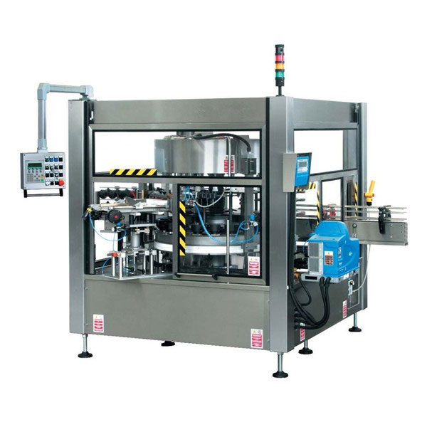 CE helautomatisk flaskevinget roterende klistremerkemerking