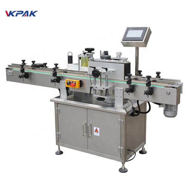 High Precision Dual Label Round Bottle Sticker Labelling Machine