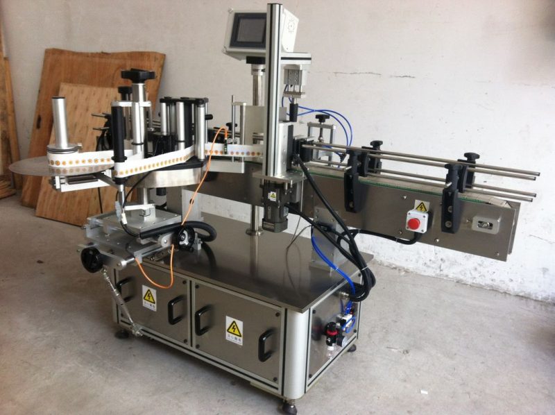 Kina rund flaske klistremerke merking maskin vikle rundt etikett applikator leverandør