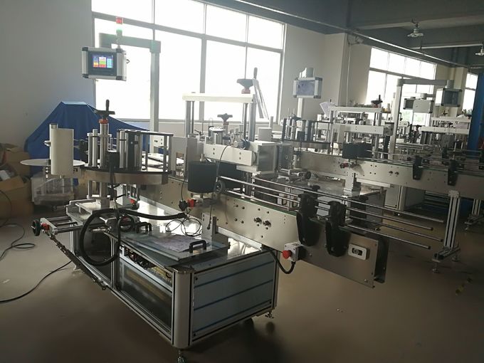 Shampoo Bottle Double Side Sticky Labelling Machine Full Automatic