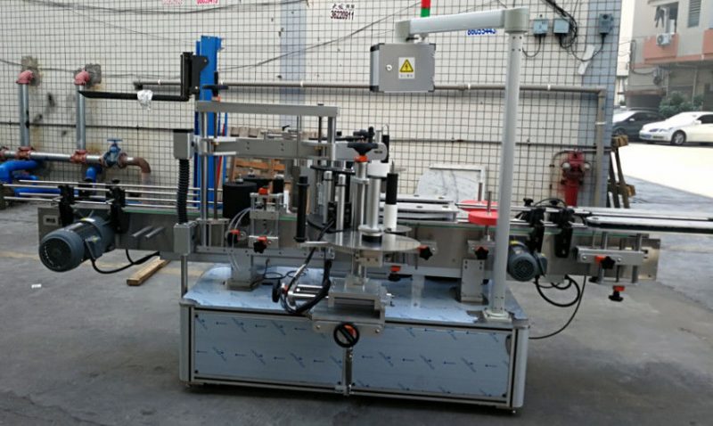 Kina dobbeltsidig klistremerke elliptisk oval flaske automatisk merkemaskin 1200W leverandør